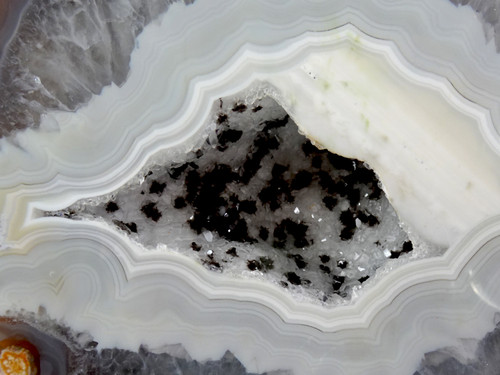 Close-up detail of beautiful agate geode.