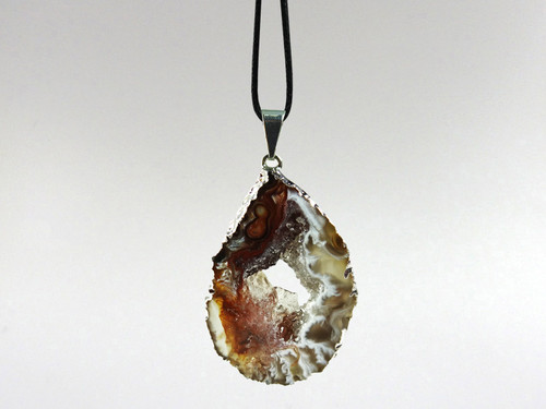 Agate Slice Pendant-B