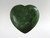 Gorgeous green jade nephrite puffy heart.