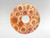 Donut Pendant 30mm - Coral Fossil 3