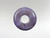 15mm Jadeite Purple Donut Pendant