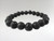 10mm Round Bead Bracelet - Lava Stone