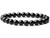 10mm Round Bead Bracelet - Tourmaline Black
