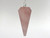 Rose Quartz pendulum with 15cm length chain (Sample Photo).