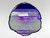 This stunning violet agate slice has been photographed with light behind it to help emphasize its attributes.