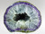 Unique geode with lilac rim and crystalline center ... soothing ...healing!