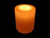 Selenite Orange Candle Holder Natural