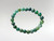 8mm Round Bead Bracelet - Agate Moss