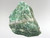 Earthy natural green quartz with a seam of clear quartz