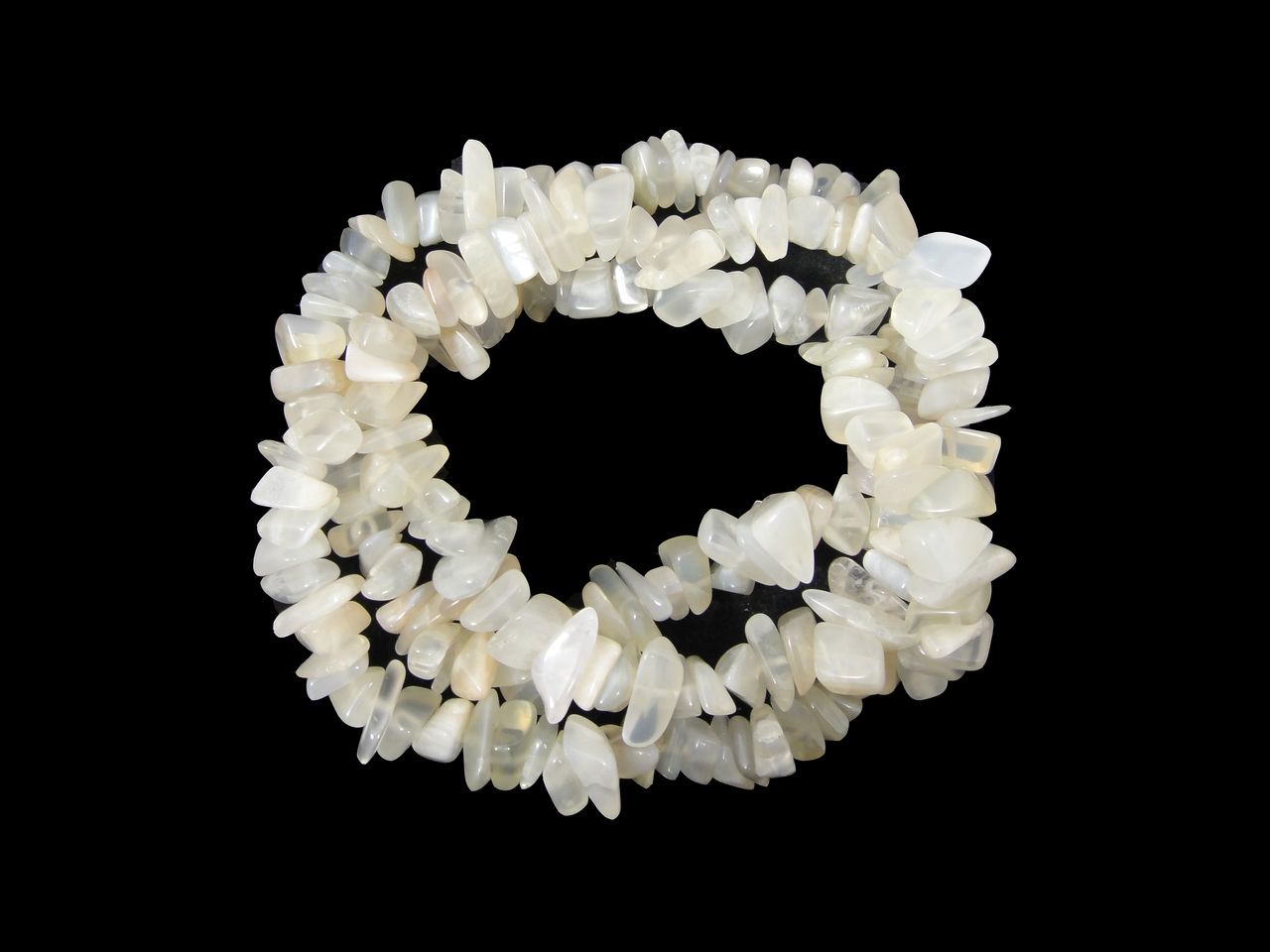Necklace Chip Bead - Moonstone