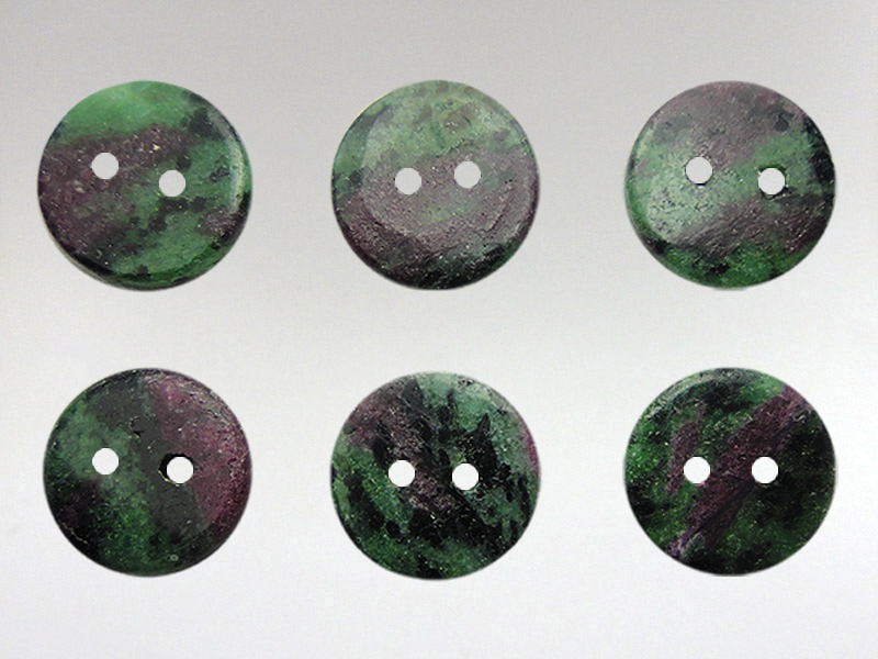 Buttons 15mm - Ruby Zoisite