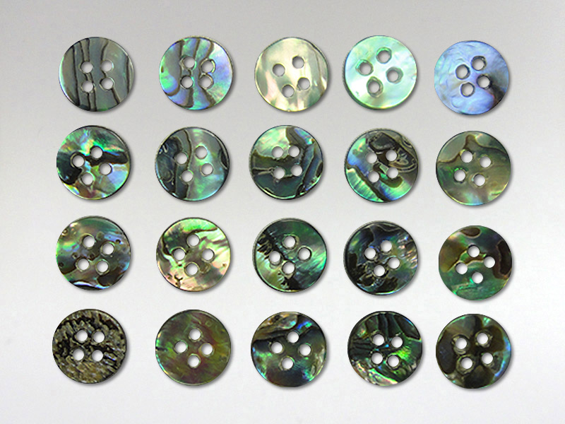 Buttons 10mm - Paua Shell