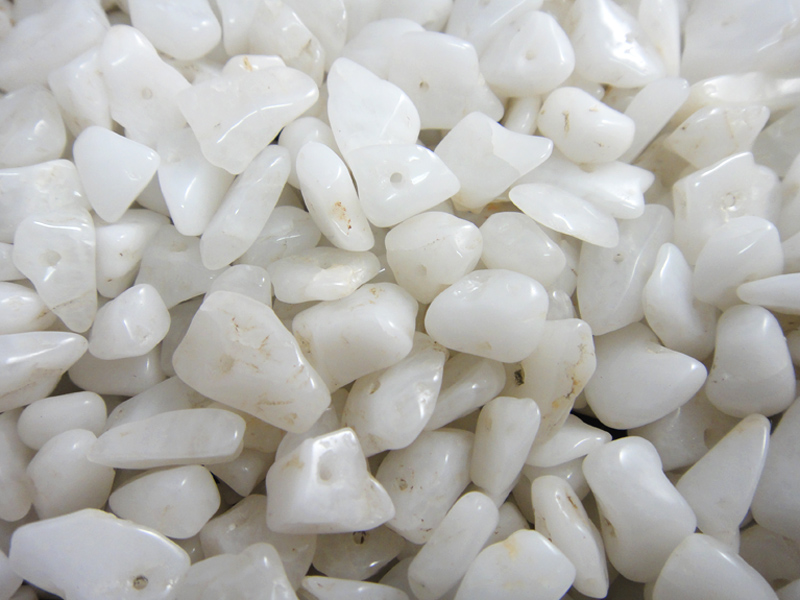 Beads Chip - White Agate 100g