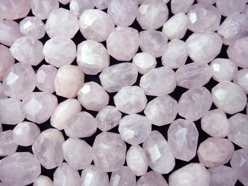 Beads Faceted - Rose Quartz 100g
