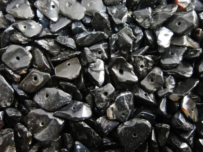 Beads Chip - Black Agate 100g