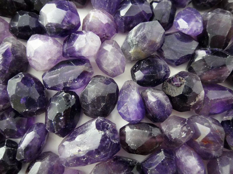 Beads Faceted - Amethyst 100g