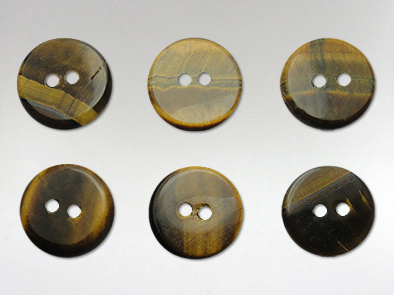 Buttons 15mm - Tiger Eye