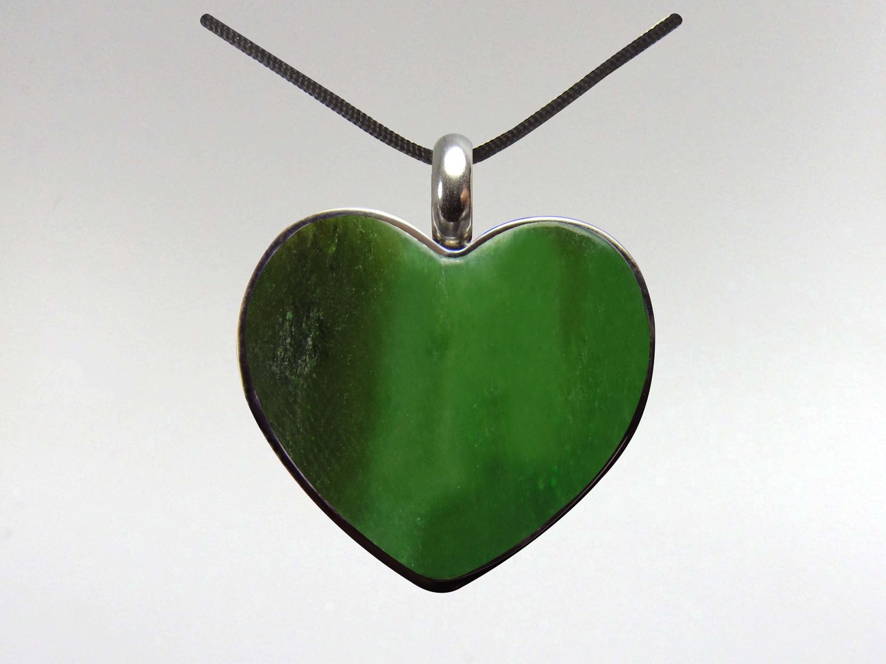 Heart Pendant - Jade Nephrite