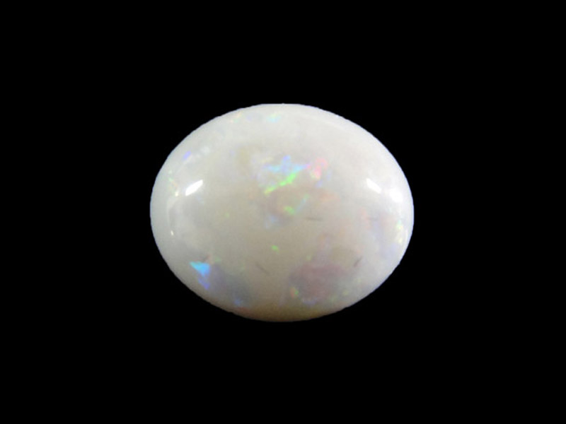 White Opal - Cabochon 10x12mm