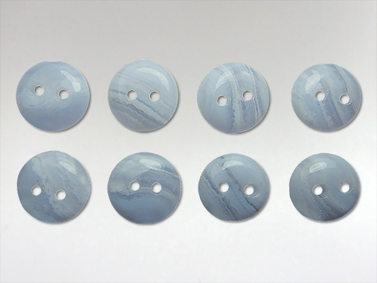 Buttons 10mm - Blue Lace Agate