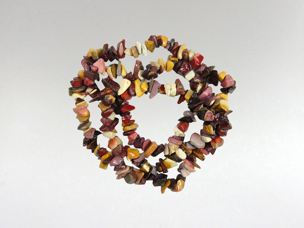 Necklace Chip Bead - Mookite Jasper