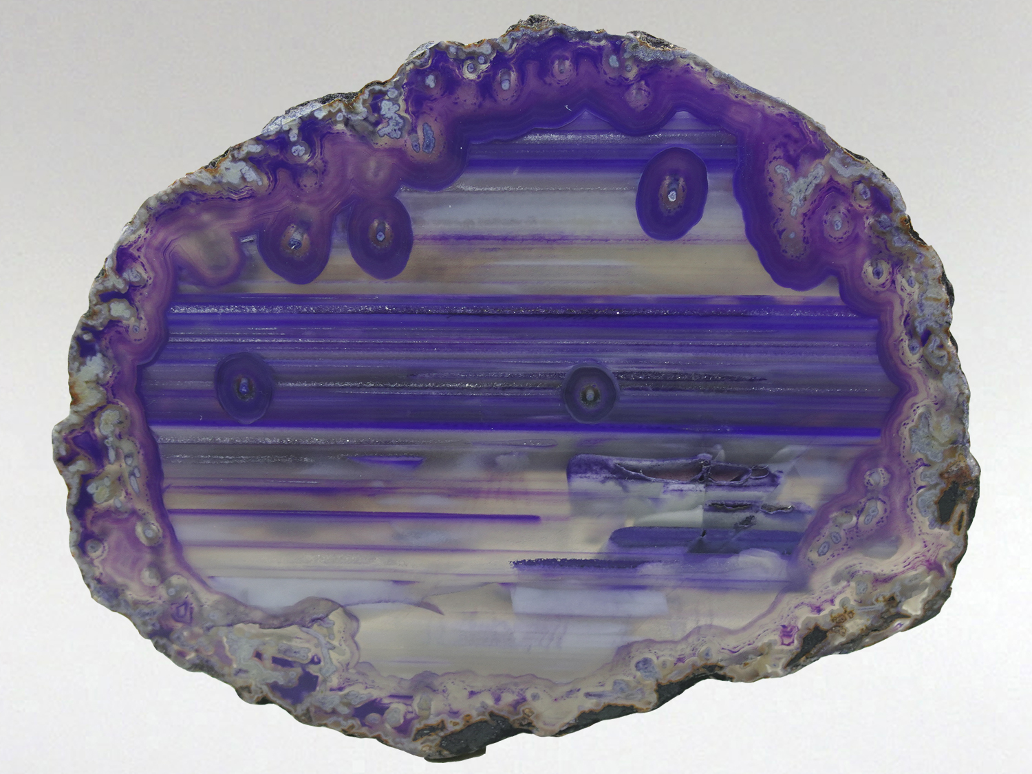 Agate Slice Med - Violet 2