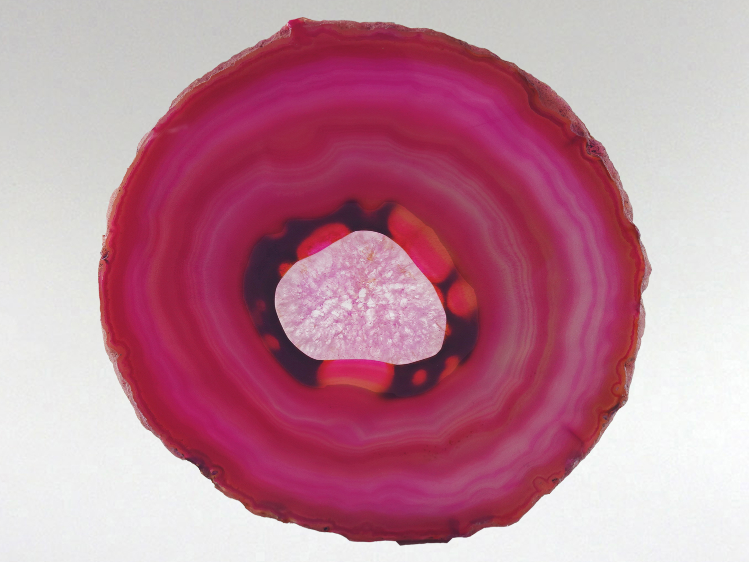 Agate Slice Lge - Pink 4