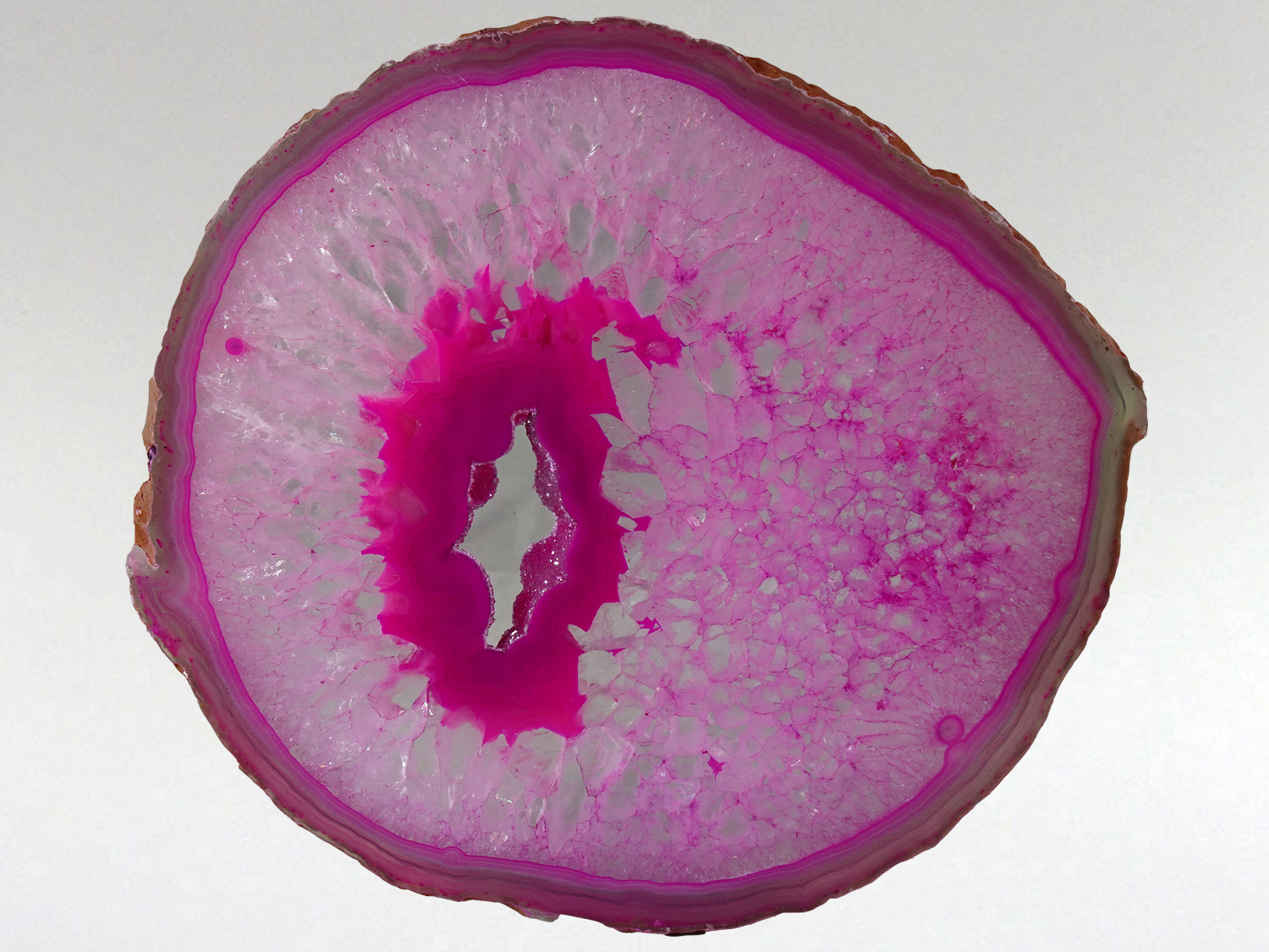 Agate Slice Lge - Pink 2