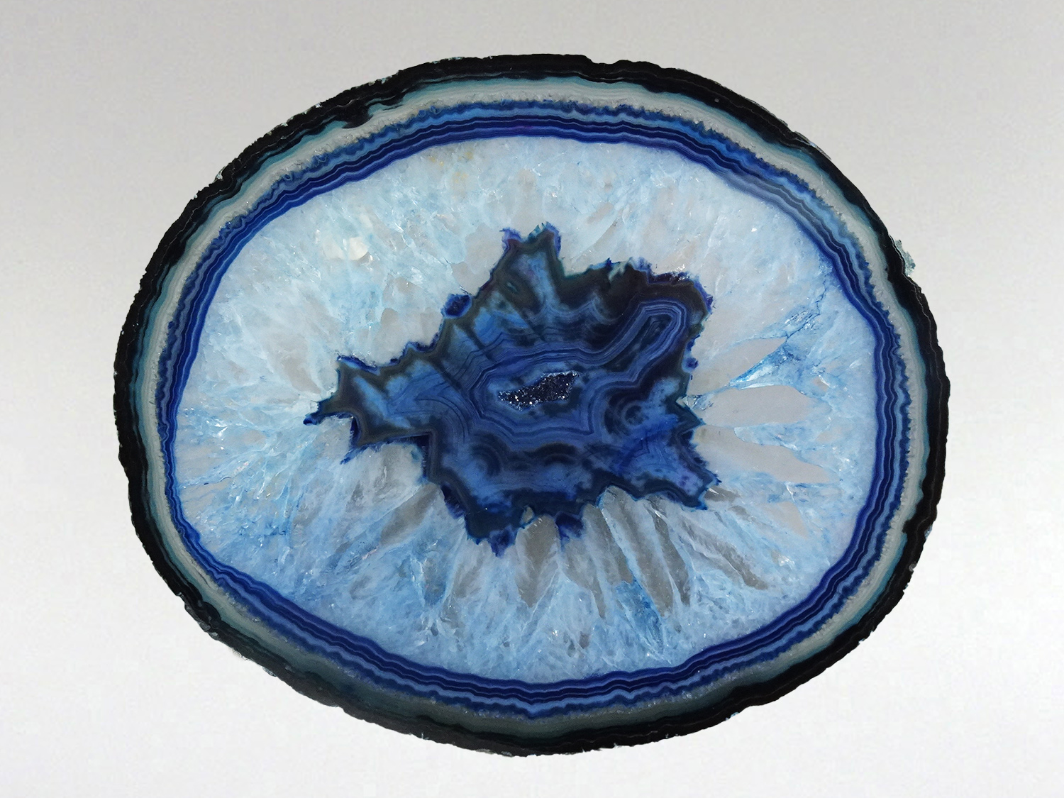 Agate Slice Lge - Blue 5