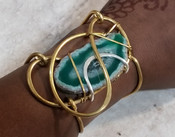 Green Agate Galaxy Bracelet