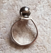 Pearl Shaped Crystal Ring