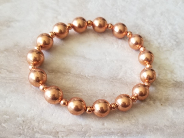 Copper Beaded Bracelet 1