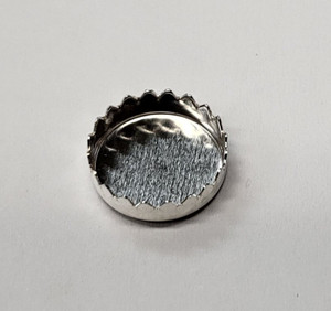 SS Bezel Cup 12mm Round serrated