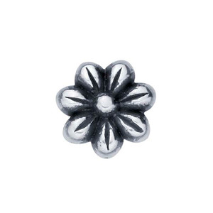 SS Flower Small Oxidized 6.2mm