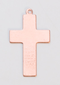 Copper Cross 1" W/Hole
