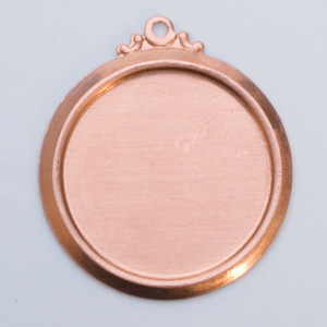 Copper Round Frame W/Hole