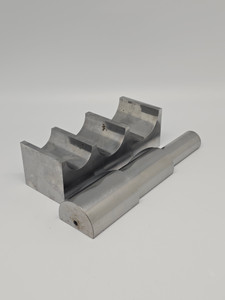 Forming Set 2 Pc (block and half mandrel).
A steel bending block and roller mandrel are essential tools for jewelry making, particularly for shaping and bending metal. The steel bending block has a flat surface and various curved shapes, making it suitable for bending metal into different shapes and forms. The roller mandrel, on the other hand, has a tapered shape and can be used for forming rings and other circular shapes.
These tools are ideal for working with metal and can help you create a variety of jewelry designs. The steel bending block and roller mandrel can be used to create bangles, rings, and other metal jewelry pieces with intricate shapes and designs. They are especially useful for working with thicker gauges of metal.
One must-have jewelry making item to use alongside the steel bending block and roller mandrel is a forming mallet such as a Weighted Rawhide Mallet. Forming Set 2 Pc (block and half mandrel).
A steel bending block and roller mandrel are essential tools for jewelry making, particularly for shaping and bending metal. The steel bending block has a flat surface and various curved shapes, making it suitable for bending metal into different shapes and forms. The roller mandrel, on the other hand, has a tapered shape and can be used for forming rings and other circular shapes.
These tools are ideal for working with metal and can help you create a variety of jewelry designs. The steel bending block and roller mandrel can be used to create bangles, rings, and other metal jewelry pieces with intricate shapes and designs. They are especially useful for working with thicker gauges of metal.
One must-have jewelry making item to use alongside the steel bending block and roller mandrel is a forming mallet such as a Weighted Rawhide Mallet.