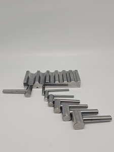 Forming Set Half Round W/ 7 Mandrels.
A Steel Forming Block with 6 U-shape and 1 Triangle Shape is a jewelry making tool used for shaping and forming metal. The U-shape grooves are ideal for creating curved or rounded shapes, while the triangle shape can be used for creating sharp angles or points. This type of forming block is often used in metalworking and silversmithing to create consistent shapes and sizes for jewelry components.
One unique use for a Steel Forming Block with 6 U-shape and 1 Triangle Shape is to create custom clasps and closures for jewelry. By shaping and forming metal wire using the U-shape grooves and triangle shape, jewelry makers can create unique and secure closures for bracelets, necklaces, and other jewelry pieces.
A must-have jewelry making item to use alongside a Steel Forming Block with 6 U-shape and 1 Triangle Shape is a set of metalworking pliers. Pliers can be used to grip and manipulate metal while shaping it on the forming block, and can help jewelry makers achieve precise angles and curves. Forming Set Half Round W/ 7 Mandrels.
A Steel Forming Block with 6 U-shape and 1 Triangle Shape is a jewelry making tool used for shaping and forming metal. The U-shape grooves are ideal for creating curved or rounded shapes, while the triangle shape can be used for creating sharp angles or points. This type of forming block is often used in metalworking and silversmithing to create consistent shapes and sizes for jewelry components.
One unique use for a Steel Forming Block with 6 U-shape and 1 Triangle Shape is to create custom clasps and closures for jewelry. By shaping and forming metal wire using the U-shape grooves and triangle shape, jewelry makers can create unique and secure closures for bracelets, necklaces, and other jewelry pieces.
A must-have jewelry making item to use alongside a Steel Forming Block with 6 U-shape and 1 Triangle Shape is a set of metalworking pliers. Pliers can be used to grip and manipulate metal while shaping it on the forming block, and can help jewelry makers achieve precise angles and curves.