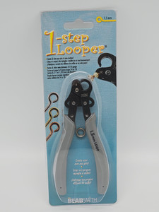 Plier 1-Step Looper 1.5mm (18-24ga 1.5mm loops). Create and trim eye pins in one motion! Forms and trims wire between 18-24ga.