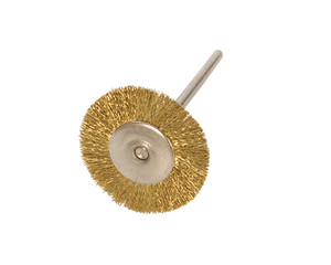 Brush Wheel Brass 1" Mounted