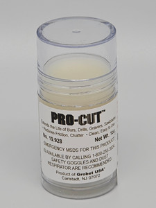 Pro-Cut Lubricant.

Pro-Cut Lubricant by Grobet is a versatile product with multiple uses in jewelry making. Here's how you can make the most of it:

What is Pro-Cut Lubricant used for in jewelry making, and what are the best uses for it?

Pro-Cut Lubricant by Grobet is a specialized cutting lubricant designed for various jewelry-making applications. It offers excellent lubrication and protection for your tools and materials. Here are the best uses for Pro-Cut Lubricant:

Sawing and cutting: Apply Pro-Cut Lubricant to your jeweler's saw blades, drill bits, burs, and disc cutters before use. The lubricant reduces friction and heat, allowing the tools to cut smoothly through metal, resulting in cleaner and more precise cuts.

Engraving and etching: Use Pro-Cut Lubricant when engraving or etching metal surfaces. It improves tool flow and helps prevent scratching or digging too deeply into the metal, resulting in finer and more controlled lines.

Stone setting: Apply a small amount of Pro-Cut Lubricant to the tips of prongs or inside bezels when setting gemstones. The lubricant facilitates easier manipulation of the metal, ensuring a secure and professional stone setting.

What are some unique uses for Pro-Cut Lubricant in jewelry making?

Metal shaping and forming: Pro-Cut Lubricant can be applied to metal surfaces before bending, shaping, or forming. It reduces friction, making it easier to manipulate the metal without marring or distorting it.

Wirework and wire wrapping: When working with wire in intricate designs or wire wrapping techniques, Pro-Cut Lubricant can be applied to the wire to minimize friction and make it easier to shape and manipulate.

What is one must-have jewelry making item to use alongside Pro-Cut Lubricant?

A must-have jewelry making item to use alongside Pro-Cut Lubricant is a quality jeweler's saw. A jeweler's saw is essential for cutting intricate designs and shapes in metal. When used with Pro-Cut Lubricant, the sawing process becomes smoother, more efficient, and produces cleaner cuts. Look for a jeweler's saw with adjustable tension and high-quality blades for precise and clean cuts.