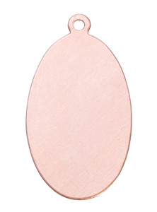 Copper Blank Oval W/Hole-1676429460