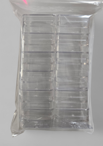 Stackable square jars with lids -pack of 10pc-