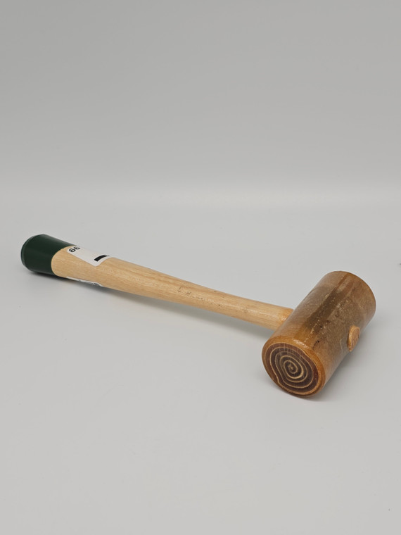 Mallet Rawhide Weighted (1 1/2" head diameter). This weighted rawhide mallet (just under 1 lb) is our most popular of all our rawhide mallets and forming mallets in general. Rawhide helps you easily form your metal without marring your metal.