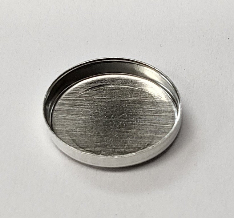 SS Bezel Cup 10X12mm Oval plain