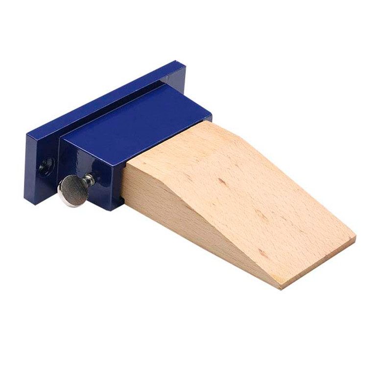 Bench Pin W/ Metal Holder. A bench pin (or peg, as some call it) is a piece of wood attached to a jeweler's work bench. It is used for small, precise work such as sawing metal or drilling holes to set diamonds.