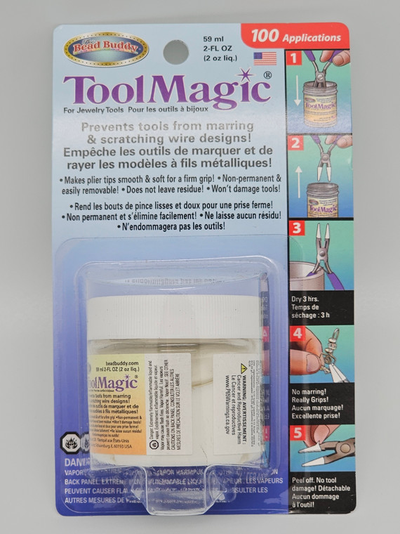Tool Magic 2Oz. Prevents tools from marring and scratching wire designs! Makes plier tips smooth and soft for a firm grip! Non-permanent and easily removable! Does not leave residue! Won't damage tools!