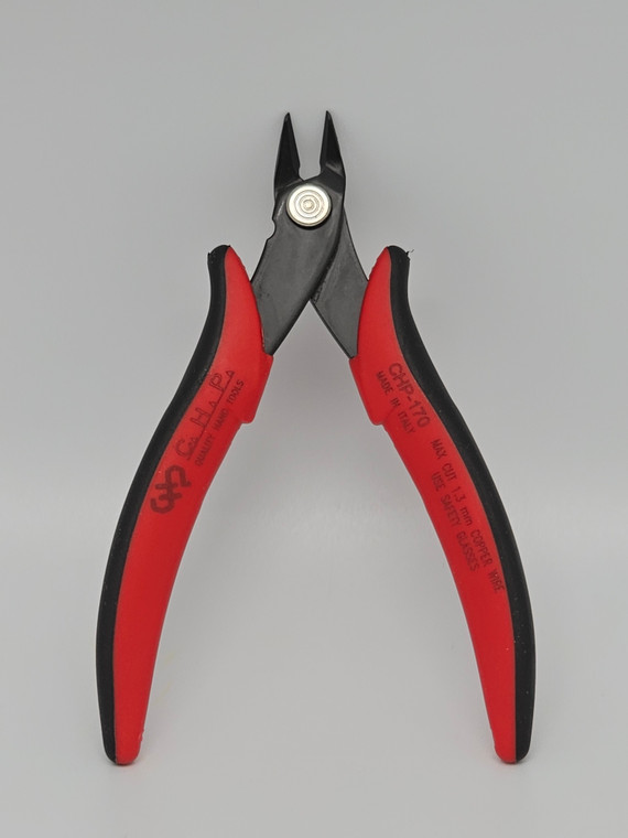 Plier Flush Cutter Italy (cuts up to 16ga 1.3mm). Italian made, heavy duty.