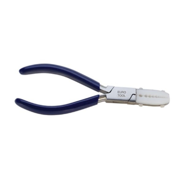 Plier Nylon Tube Holding. Jagged nylon helps grip tubing without leaving marks on your metal.