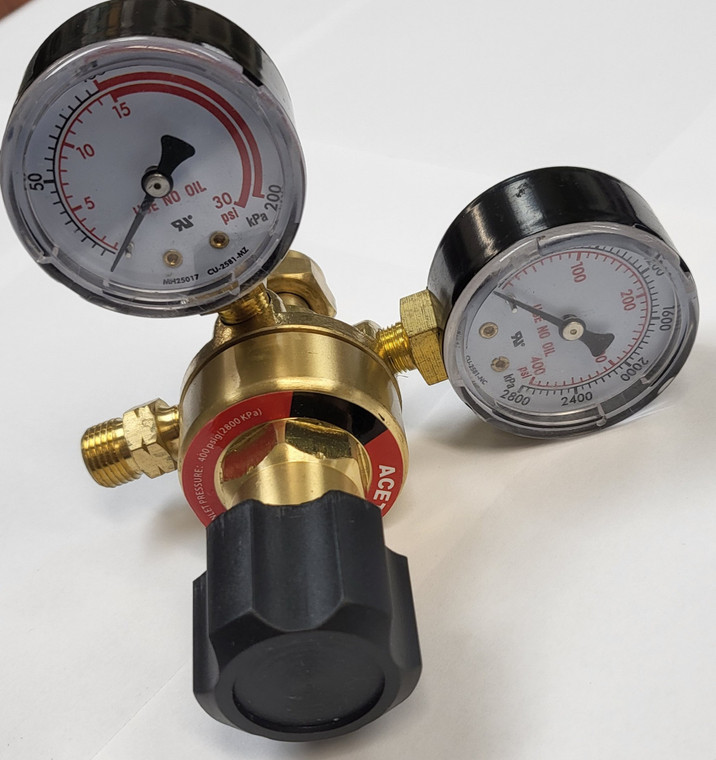 Regulator Acetylene B fitting double dial for MC tank